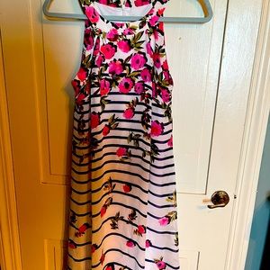 Betsy Johnson, size 2, bright floral flowers, summer dress